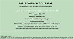 Desktop Screenshot of dancecalendar.co.uk
